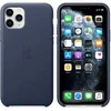 Image de Coque en cuir pour iPhone 11 Pro - Bleu nuit en occasion ou reconditionné
