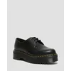 Image de Dr Martens Chaussures 1461 En Cuir Ã Plateforme Quad - Black Polished Smooth - 37