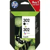 Image de HP 302 (X4D37AE) - Noir + 3 couleurs - Cartouche d'encre - Multipack