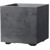 Image de Deroma Pot De Fleurs Cube Millennium R - 25 X H25 Cm - Anthracite - A RÃ©serve D'eau