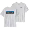Image de Patagonia - T-shirt en coton recyclé - M's P-6 Logo Responsibili-Tee White pour Homme en Coton - Taille S - Blanc