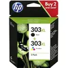 Image de HP 303XL (3YN10AE) - Noir + 3 couleurs - Cartouche d'encre - Grande capacité - Multipack