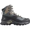 Image de Salomon - Chaussures de trekking en GORE-TEX - Quest Element GTX W Ebony/Rainy Day pour Femme en Cuir - Taille 5 UK - Bleu