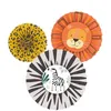 Image de 6 Ãventails dÃ©coration papier Get Wild