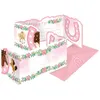 Image de 8 CARTONS DÂINVITATION ENVELOPPES PONEY FLEURS