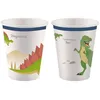 Image de Lot De 8 Gobelets Jetables Happy Dinosaur 250 Ml - Blanc