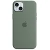Image de Apple - Coque de protection pour téléphone portable - compatibilité avec MagSafe - silicone - cyprès - pour iPhone 15 Plus