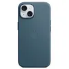 Image de Apple - Coque de protection pour téléphone portable - compatibilité avec MagSafe - tissu fin - bleu Pacifique - pour iPhone 15