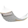 Image de Hamac En Tissu MatelassÃ©, Losange Gris + Beige