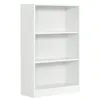 Image de BibliothÃ¨que, ÃtagÃ¨re Ã  3 Niveaux, Meuble de rangement, avec ÃtagÃ¨res RÃ©glables en hauteur, 60 x 24 x 93 cm, Blanc