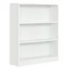 Image de BibliothÃ¨que, ÃtagÃ¨re Ã  3 Niveaux, Meuble de rangement, avec ÃtagÃ¨res RÃ©glables en hauteur, 80 x 24 x 93 cm, Blanc