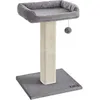 Image de Griffoir Pour Chat Avec Pompon, Gris FoncÃ©