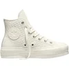 Image de Converse - Sneakers montantes à semelle compensée - Chuck Taylor All Star Lift High Egret/Egret/Vintage White pour Femme - Taille 38 - Blanc