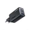 Image de 735 - Adaptateur secteur - 65 watt - 5 A - Anker PowerIQ 4.0 - 3 connecteurs de sortie (2 x USB-C, USB type A) - noir en occasion ou reconditionné