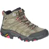 Image de Merrell - Chaussure de randonnée en GORE-TEX - Moab 3 Mid Gtx Olive pour Femme en Matières Recyclées - Taille 37 - Vert