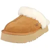 Image de Ugg Disquette Femme Sandals Pantoufle ChÃ¢taigne - 37