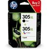 Image de HP 305XL (6ZA94AE) - Noir + 3 couleurs - Cartouche d'encre - Grande capacité - Multipack