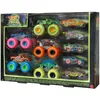Image de Hot Wheels Monster Trucks - Coffret 10 VÃ©hicules Phosphorescents - Petite voiture - DÃ¨s 3 ans