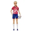 Image de Barbie Barbie-PoupÃ©e Barbie Footballeuse, Blonde, Maillot nÂ° 9, dÃ¨s 3 ans