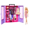 Image de Barbie Fashionistas Barbie-Le Dressing de RÃªve de Barbie-Coffret poupÃ©e et accessoires
