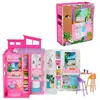 Image de Barbie Barbie-Maison de vacances-Coffret et poupÃ©e, 4 zones et 11 accessoires