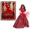 Image de Barbie Signature PoupÃ©e Barbie Joyeux Noel Chatain Hrm63