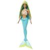 Image de Barbie A Touch of Magic Barbie-PoupÃ©es SirÃ¨nes avec cheveux et nageoire colorÃ©s et serre-tÃªte