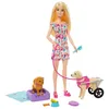 Image de Barbie Barbie-PoupÃ©e et accessoires-PoupÃ©e avec chiot, chien et accessoires
