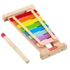 Image de Fisher-Price Fisher-Price-Xylophone en bois, instrument de musique avec 2 piÃ¨ces