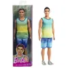 Image de Barbie Fashionistas Barbie- -PoupÃ©e Ken avec dÃ©bardeur dÃ©gradÃ© et short en jean