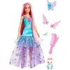 Image de PoupÃ©e Barbie - BARBIE - Malibu A Touch of Magic - Cheveux longs 18 cm - Robe fantaisie - Animaux inclus