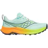 Image de Saucony - Chaussures de trail - Peregrine 16 Aqua/Citron pour Femme - Taille 38 - Bleu