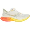 Image de Saucony - Chaussures de running - Endorphin Speed 5 Ivory/Fire pour Homme en Nylon - Taille 42.5 - Blanc