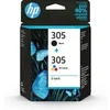 Image de HP 305 Pack de 2 Cartouches d'Encre Noire et Trois Couleurs Authentiques (6ZD17AE) en occasion ou reconditionné