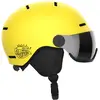 Image de Salomon - Casque de ski/snowboard - Orka Visor Vibrant Yellow - Taille Enfant M - Jaune