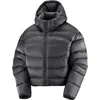 Image de Salomon - Doudoune en duvet de canard - Outline Nov Crop Down W Deep Black pour Femme - Taille XS - Noir
