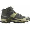 Image de Salomon - Chaussures de randonnée en GORE-TEX® - X Ultra 5 Mid GTX M Peat / Gray Green / Blue Nights pour Homme - Taille 44 - Kaki