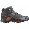 Image de Salomon - Chaussures de randonnée en GORE-TEX - X Ultra 5 Mid GTX M Asphalt / Castlerock / Burnt Ochre pour Homme - Taille 42 2/3 - Gris