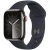 Image de Apple Watch Series 9 GPS + Cellular - BoÃ®tier Acier Inoxydable 41 mm Graphite - Bracelet Sport