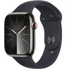 Image de Series 9 GPS + Cellular 45 mm Boîtier en Acier Inoxydable Graphite avec Bracelet de Sport Midnight - S/M en occasion ou reconditionné