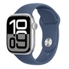 Image de Apple Watch Series 10 GPS 42mm Boîtier en Aluminium Argent avec Bracelet Sport Denim - M/L en occasion ou reconditionné