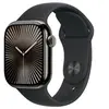 Image de Apple Watch Series 10 GPS + Cellular 42mm Boîtier en Titane Ardoise avec Bracelet Sport Noir - S/M en occasion ou reconditionné