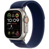 Image de Apple Watch Ultra 2 - 49 mm - titanium naturel - Montre connectÃ©e avec Boucle Trail - tissage en nylon - bleu - taille du bracelet : M/L - 64 Go - LTE, Wi-Fi 4, UWB, Bluetooth - 4G - 61.4 g