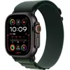 Image de Apple Watch Ultra 2 GPS + Cellular 49 mm BoÃ®tier en Titane Noir avec Boucle Alpine Vert FoncÃ© Medium