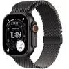 Image de Apple Watch Ultra 3 - 49 mm - Titane Noir / Bracelet milanais - L - Cellular