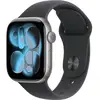 Image de Apple Watch Series 11 GPS + Cellular 42mm Boitier en Aluminium Gris Sidéral avec Bracelet Sport Noir S/M