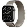 Image de Apple Watch Series 11 (GPS + Cellular) - 46 mm - titanium naturel - Montre connectée avec bracelet milanaise - maille en acier inox - naturel - taille du bracelet : M/L - 64 Go - LTE, Wi-Fi 4...