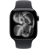 Image de Apple Watch Series 11 GPS 42mm Boitier en Aluminium Noir de Jais avec Bracelet Sport Noir S/M