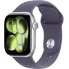 Image de Apple Watch Series 11 GPS 42mm Boitier en Aluminium Argent avec Bracelet Sport Brume Violette S/M