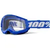 Image de 100% Strata 2 Essential Lunettes De Motocross, Blanc-Bleu Pour Hommes